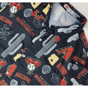 Arizona Diamondbacks Hawaiian Shirt Adult‎ XL Black SGA Polyester Dbacks MLB